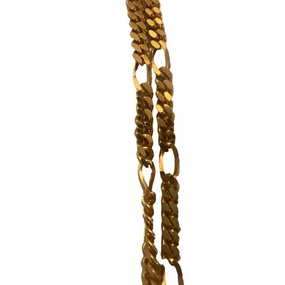 Monet Vintage Chain 18" Yellow Goldtone Rare - Picture 4 of 6